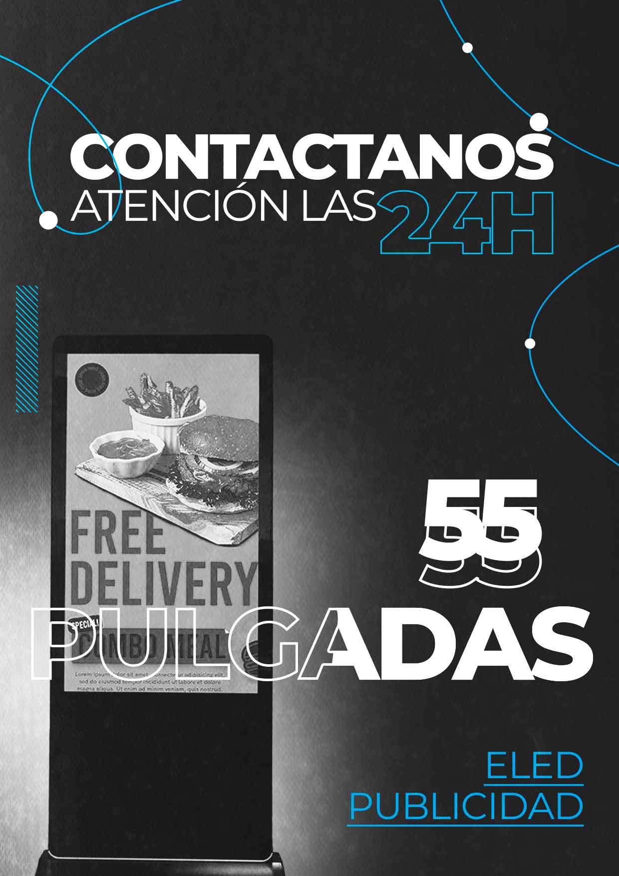 BANNER VERTICAL CONTACTANOS ELED PUBLICIDAD